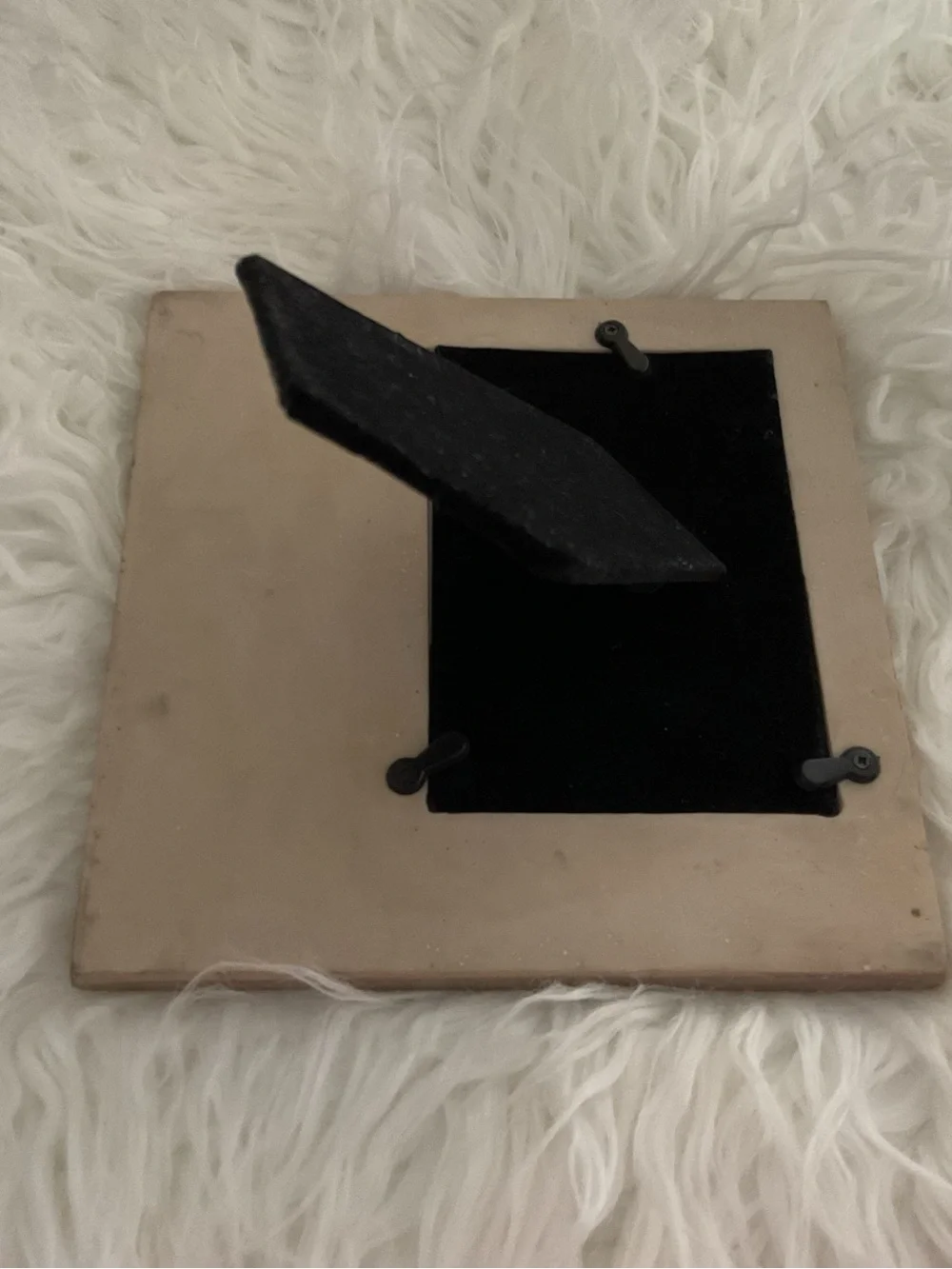 Decorative Leaf Accent Photo Frame in Beige 3” x 4.5”